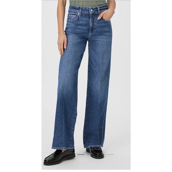 Paige Sasha 30” petite Wide Leg Jean COLOR- MODERNISM Sz 28 (New)$259 retail